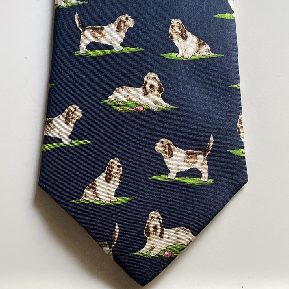 PBGV Silk NWT Tie (Buddy Holly)